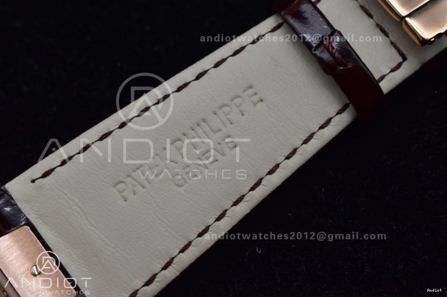 Edition GRF Strap Gray RG Brown on Nautilus Croco Best SS A23J 5712 Dial 0426